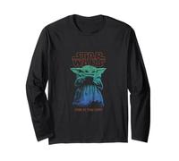 Star Wars The Mandalorian Vintage Faded Grogu The Way Poster Manga Larga