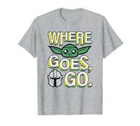 Star Wars The Mandalorian Where Grogu Goes Cute Camiseta