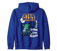 Star Wars The Mandalorian Where I Go Poster Sudadera con Capucha