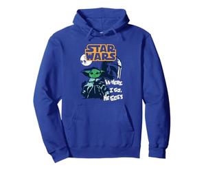 Star Wars The Mandalorian Where I Go Poster Sudadera con Capucha