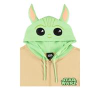 Star Wars The Mandalorian Zipper Felpa Con Cappuccio Grogu Difuzed