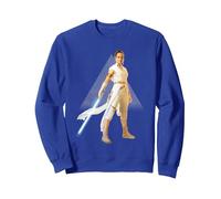 Star Wars The Rise of Skywalker Rey Jedi Warrior Sudadera, Unisex para Adultos, Azul Real, XXL