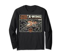 Star Wars: The Rise Of Skywalker X-Wing Resistance Schematic Manga Larga