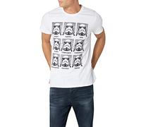 Star Wars Trooper Emotions Camiseta, Blanc, XXL para Hombre