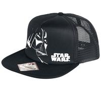 STAR WARS Unisex Darth Vader Trucker Flat Cap, Black, One Size One Size Black