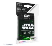 Gamegenic Wars Art Sleeves Card Back Green | Pack de 60 Ilustradas con Diseño Oficial y 1 Funda Transparente | Optimizado para Star Was Unlimited y Otros LCGs y TCGs, Multicolor (GGS15055ML)