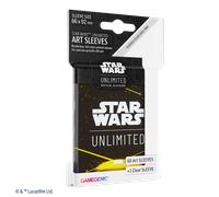 Gamegenic | Star Wars: Unlimited Art Sleeves Card Back Yellow | Pack de 60 Fundas Ilustradas con Diseño Oficial y 1 Funda Transparente | Optimizado para Star Was Unlimited y Otros LCGs y TCGs