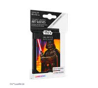 Gamegenic | Star Wars Unlimited Art Sleeves Darth Vader | Pack de 60 Fundas Ilustradas con Diseño Oficial y 1 Funda Transparente | Optimizado para Star Was Unlimited y Otros LCGs y TCGs