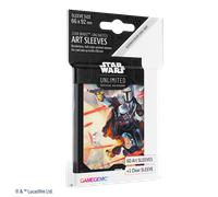 Gamegenic Wars Art Sleeves Mandalorian | Pack de 60 Ilustradas con Diseño Oficial y 1 Funda Transparente | Optimizado para Star Was Unlimited y Otros LCGs y TCGs, Multicolor (GGS15053ML)