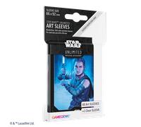 Gamegenic | Star Wars: Unlimited Art Sleeves Rey | Pack de 60 Fundas Ilustradas con Diseño Oficial y 1 Funda Transparente | Optimizado para Star Was Unlimited y Otros LCGs y TCGs