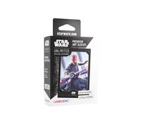 Gamegenic, Star Wars: Unlimited Premium Art Sleeve - Darth Maul, 60 Art Sleeves + 2 fundas transparentes, código de color de la manga: gris