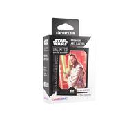 Star Wars Unlimited Qui-Gon Jinn Art Sleeves - Officially Licensed Pack of 60 Art Sleeves & 2 Clear Sleeves, Optimized Size for Star Wars Unlimited and Other TCG and LCG Games, Made by Gamegenic
