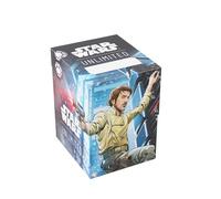 Star Wars Unlimited Soft Crate - Impresión a Todo Color con Diseños Oficiales, Caja para Mazos, Caben 60 Cartas con Doble Funda TCGs y LCGs
