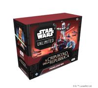 Star Wars: Unlimited TCG Crepúsculo de la República PRERELEASE Box - ¡Lanzado a la Aventura en Las Guerras Clones! Incluye 6 Booster Packs, 12+ Años, 2+ Jugadores, 20 Minutos de Juego
