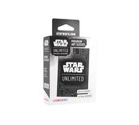 Gamegenic, Star Wars: Unlimited Premium Art Sleeve - Unlimited Pattern, 60 Art Sleeves + 2 fundas transparentes, código de color de la manga: gris
