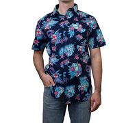 STAR WARS Camisa abotonada para hombre, Peacoat "Cordones tirados", Medium