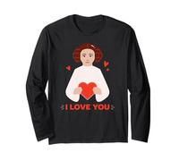 Star Wars Valentine's Day I Love You Princess Leia Heart Manga Larga