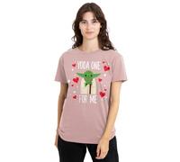 Star Wars Valentine's Day Yoda One For Me Camiseta de Mujer, Rosa, M