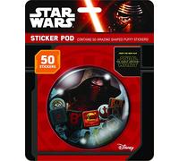 Star Wars VII Adhesivo Forma de Vaina con 50 Puffy Pegatinas