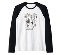 Star Wars Visions Textbook Character Poster Raglan Baseball Tee