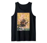 Star Wars Wicket The Ewok Spring Cherry Blossoms Sakura Art Camiseta sin Mangas