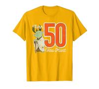Star Wars Yoda 50 cumpleaños Camiseta, Hombre, Dorado Brillante, 3XL
