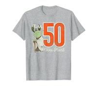 Star Wars Yoda 50 cumpleaños Camiseta, Hombre, Gris Jaspeado, M