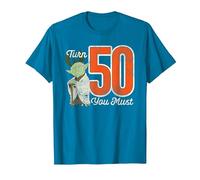 Star Wars Yoda 50 cumpleaños Camiseta, Hombre, Zafiro, 3XL