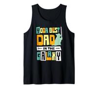 Star Wars Yoda Best Dad in The Galaxy Father's Day Gift Camiseta sin Mangas