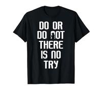 Star Wars Yoda Do Or Do Not Graphic Camiseta Camiseta, Hombre, Negro, M