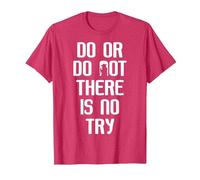 Star Wars Yoda Do Or Do Not Graphic Camiseta Camiseta, Hombre, Rojo Jaspeado, XXL