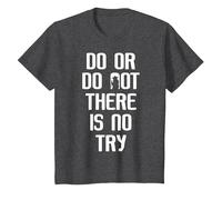 Star Wars Yoda Do Or Do Not Graphic Camiseta Camiseta, Niños, Jaspeado Oscuro, 6 años