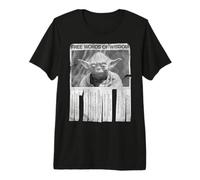 Star Wars Yoda Free Words of Wisdom Poster Camiseta Premium