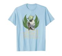 Star Wars Yoda Jedi Master of The Year Camiseta, Hombre, Azul Bebé, XXL