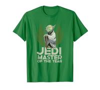 Star Wars Yoda Jedi Master of The Year Camiseta, Hombre, Verde Kelly, 3XL