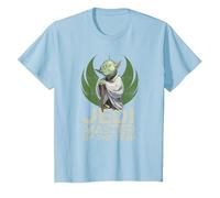 Star Wars Yoda Jedi Master of The Year Camiseta, Niños, Azul Bebé, 2 años