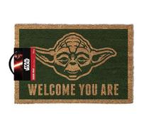 Star Wars Yoda Welcome Te Are Tapete Oficial Felpudo 60 X 40CM Coco PVC Espalda