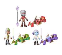 Star Wars: Young Jedi Adventures Speeder Adventure Pack da 3 pacchetti figure e veicoli in scala in et prescolare da 4 pollici per ragazzi e ragazze