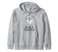 Star Wars You're A Trooper Floating Hearts Zip Hoodie