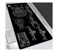 Star Warship Tappetino per XXL Mouse da Gioco - Gaming Mousepad Extra Grande 900 x 400mm - Pad 3mm con Base in Gomma Antiscivolo - Spessore 3mm Anime Tappetino Mouse, D