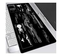 Star Warship XXL Anime Alfombrilla para ratón 800 x 300 mm - Speed Gaming Mousepad - Mouse Pad para Ordenador - 3mm Goma Antideslizante, para Gamers Ordenador, PC y Laptop, G