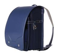 Star-Wind Randoseru - Mochilas escolares japonesas con bloqueo automático para niñas y niños, piel sintética, ligera, cubierta impermeable, Azul, 10.63*7.87*12.99 inches (27*20*33cm), Japonés