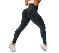 STARBILD Mallas Deportivas para Mujer Push Up, Pantalones de Gimnasia Cintura Alta, para Yoga y Fitness, H4160-Azul Oscuro XS