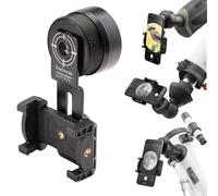 Starboosa Adaptador de fotos para smartphone para telescopios, captura fotos y videos con telescopios, monoculares, binoculares y telescopios, diseño de aluminio ligero