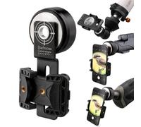 Starboosa Adaptador de fotos para smartphone para telescopios, captura impresionantes fotos y videos con telescopios, monoculares, binoculares y telescopios, diseño plateado elegante, construcción de