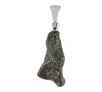 Starborn Auténtico colgante de meteorito Agoudal Nugget con plata de ley,