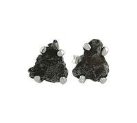 Starborn Meteorit Nugget Campo del Cielo. Pendientes de Plata Ley 925