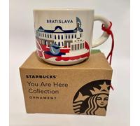 STARBUCKS Bratislava - Taza de espresso con adornos YAH You Are Here, 59 ml