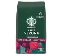 Starbucks Café molido, café tostado oscuro, Caffe Verona, 100% arábica, 1 bolsa (28 onzas)