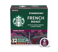 Starbucks Cápsulas de café Dark Roast K-Cup, tostado francés para cafeteras Keurig, 1 caja (32 cápsulas)